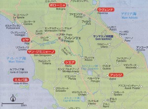 イタリアの地図より